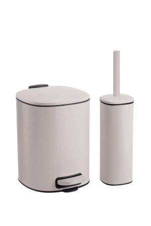 רמיטקס - עיצוב הבית וטקסטיל פחים פח 5 ליטר עם מברשת כולל פח פנימי דגם אגם צבע סהרה רק 80 שח