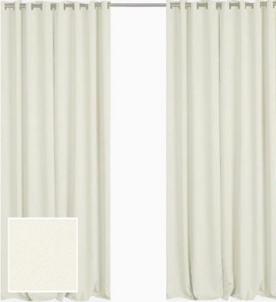 רמיטקס - עיצוב הבית וטקסטיל וילון האפלה וילון בד אטום - האפלה תפירת רינגים I צבע - בז  מידה 2.80 רוחב - 2.50 מטר גובה 