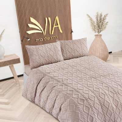 רמיטקס - עיצוב הבית וטקסטיל שמיכות חורף מבצעסט מצעים חורפי עשוי 100% פלנל בעיטור  - מיטה זוגי קינג סדין 180 רק 179 ש"ח 